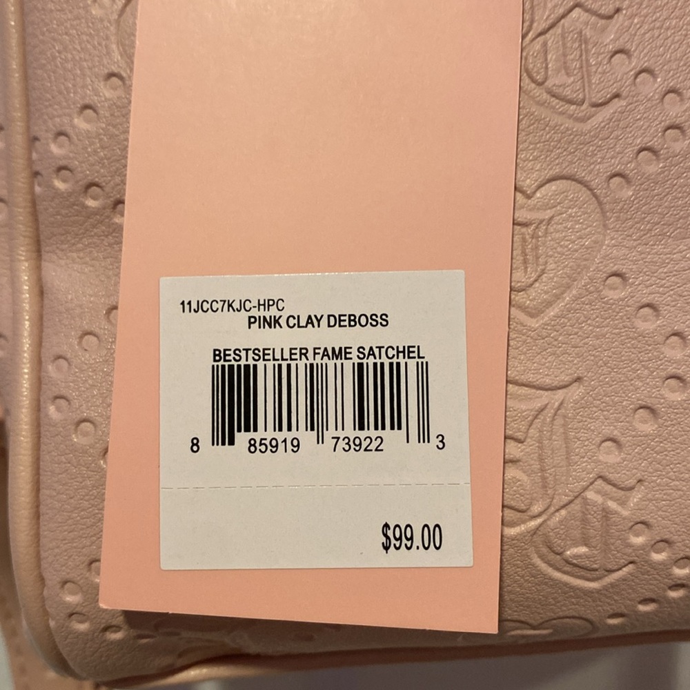 BNWT Juicy Couture Bestseller Fame Pink Satchel PRICE FIRM - Picture 3 of 8
